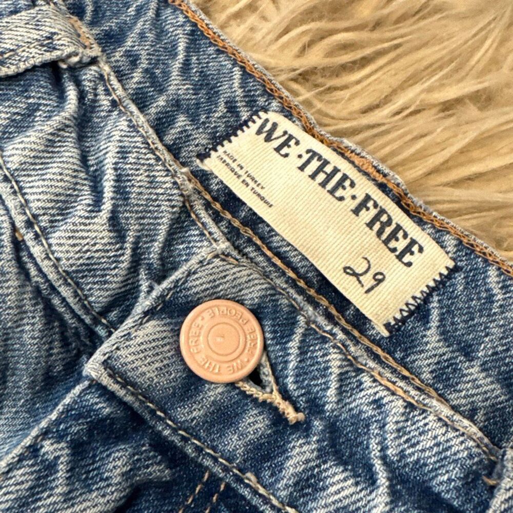 We the free tinsley baggy high rise straight leg jeans size 29 - Picture 2 of 8